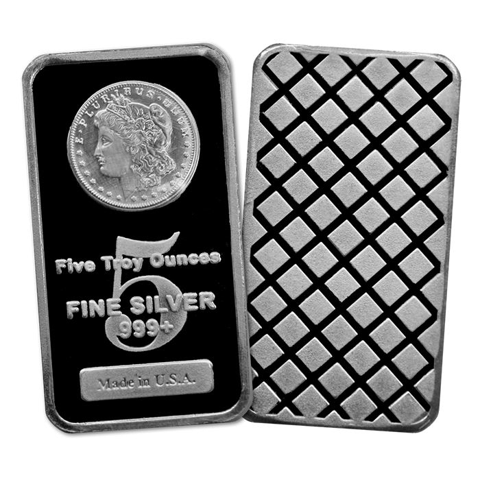 5 oz Morgan Silver Bars