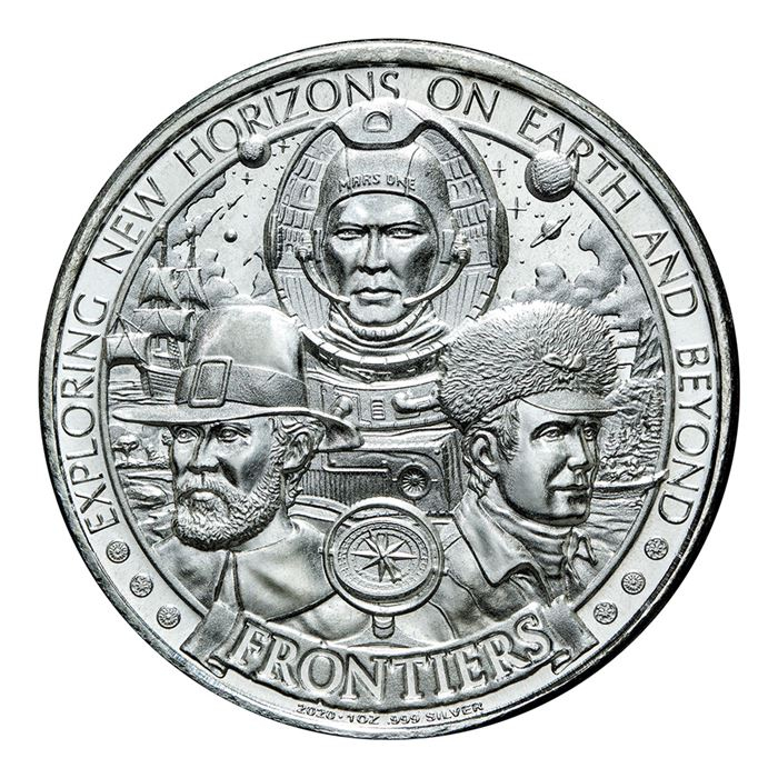 2020 Frontiers 1 oz Silver Round - Westward Ho