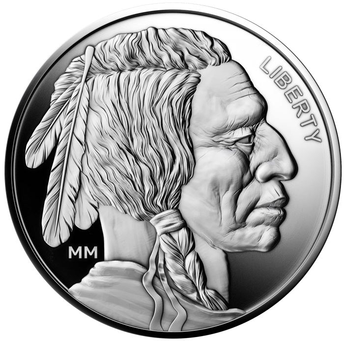 1 oz Buffalo Silver Round (.999 Pure)