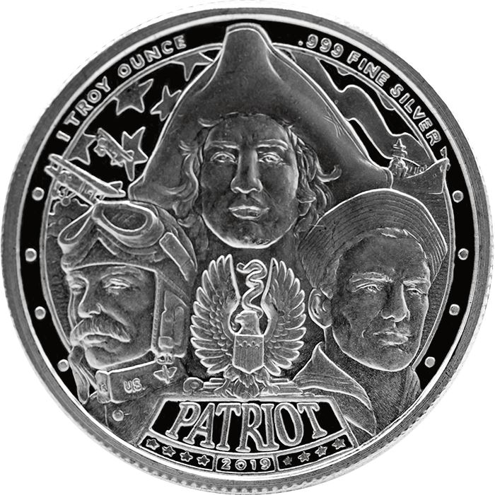 2019 Patriot 1 oz Proof Like Silver Round - World War I (Series 2)