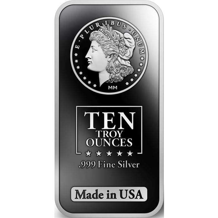 10 oz Morgan Silver Bar