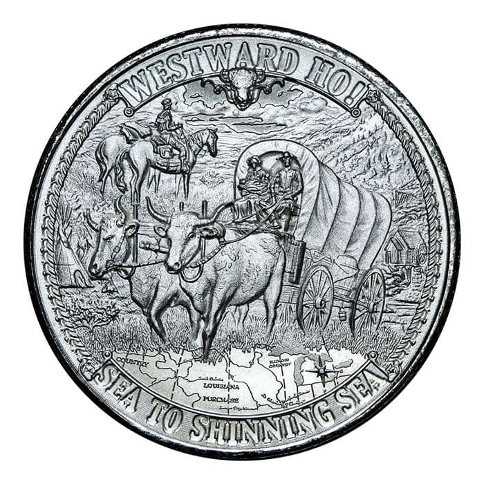 2020 Frontiers 1 oz Silver Round - Westward Ho