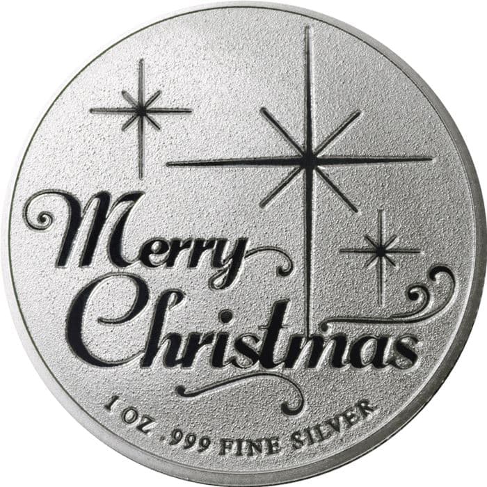 Nativity Scene Merry Christmas 1 oz Silver Round (.999 Fine)